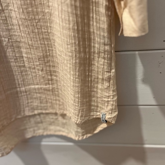 📍💛 RHYTHM – Beige Textured Cotton Tunic – Relaxed Fit – Size S - Picture 7 of 8